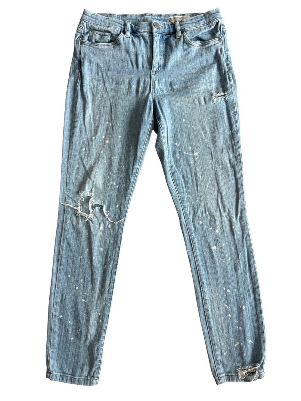 BLANCKNYC SPLATTERED BLEACH SKINNY JEANS COTTON BLEND SIZE 30
